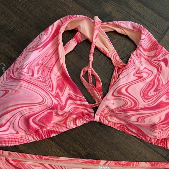 Time and Tru Women's Retro Two Piece Swimsuit Set- Plus Size 3X (24W-26W) NEW - Picture 3 of 12